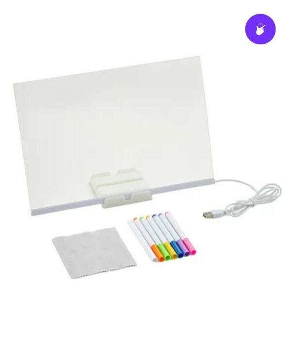 🖊️✨ Pizarra LED Acrílica Transparente